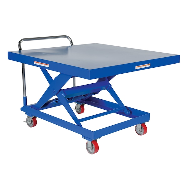 Vestil Steel Auto Hite Cart 50-3/4 In. x 48 In. x 37-5/8 In. 1,000 Lb. Capacity Blue SCSC-1000-4848 - main
